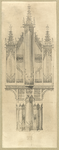 37491 Opstand van het orgel tegen de westmuur van de Nicolaikerk (Nicolaaskerkhof 8) te Utrecht. Het orgel is ...